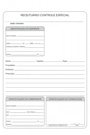 Receituários medicos em varios formatos e em papel copiativo